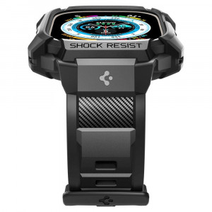Калъф за корпус с каишка SPIGEN Rugged Armor Pro - Apple Watch Ultra 49mm / Ultra 2 49mm черен - Img 5