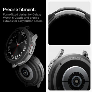 Калъф за корпус SPIGEN Liquid Air - Samsung Galaxy Watch6 Classic 47mm черен мат - Img 16