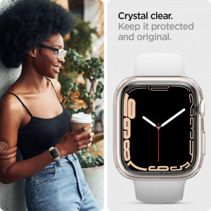 Калъф за корпус SPIGEN Liquid Crystal - Apple Watch 41mm Series 7 / 40mm SE / 40mm Series 6 / 40mm Series 5 / 40mm Series 4 кристален - Img 10