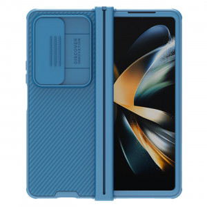 Калъф с подвижно покритие за камерата NILLKIN CamShield Pro - Samsung Galaxy Z Fold4 син - Img 1