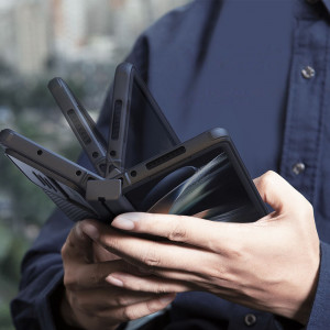 Калъф с подвижно покритие за камерата NILLKIN CamShield Pro - Samsung Galaxy Z Fold4 син - Img 12