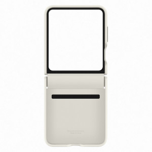 Калъф тип книга от еко кожа Eco - Samsung Galaxy Z Flip5 кремав - Img 3