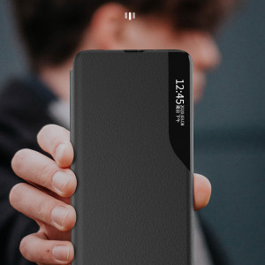 Калъф тип книга от еко кожа Eco - Xiaomi Redmi 11A / Poco C55 / Redmi 12C черен - Img 13