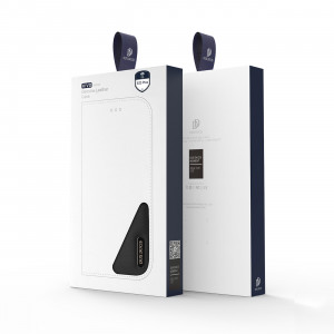 Калъф тип книга от естествена кожа DUX DUCIS Hivo със система против кражба - Samsung Galaxy S23+ кафяв - Img 5