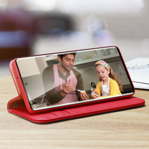 Калъф тип книга от естествена кожа DUX DUCIS Hivo със система против кражба - Samsung Galaxy S23+ черен - Img 20