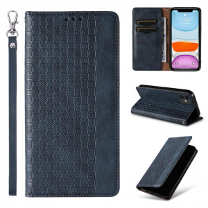 Калъф тип книга с връзка Magnet Strap - iPhone 12 син - Img 3