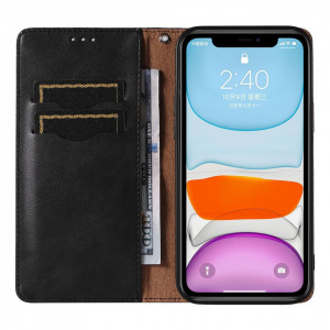 Калъф тип книга с връзка Magnet Strap - iPhone 12 черен - Img 6