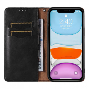 Калъф тип книга с връзка Magnet Strap - iPhone 13 черен - Img 6
