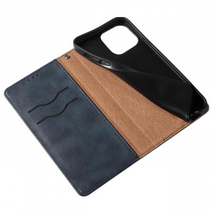 Калъф тип книга с връзка Magnet Strap - iPhone 14 Plus син - Img 13