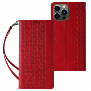 Калъф тип книга с връзка Magnet Strap - iPhone 14 Plus червен - Img 1
