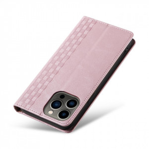 Калъф тип книга с връзка Magnet Strap - iPhone 14 Pro Max розов - Img 9
