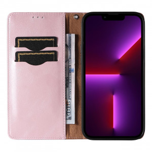 Калъф тип книга с връзка Magnet Strap - iPhone 14 Pro Max розов - Img 13