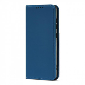 Калъф тип книга с външен джоб Magnet Card - Samsung Galaxy A04s / A13 5G син - Img 3