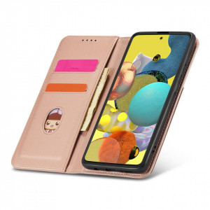 Калъф тип книга с външен джоб Magnet Card - Samsung Galaxy A04s / A13 5G розов - Img 10