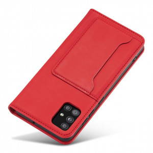 Калъф тип книга с външен джоб Magnet Card - Samsung Galaxy A04s / A13 5G червен - Img 7