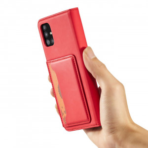 Калъф тип книга с външен джоб Magnet Card - Samsung Galaxy A04s / A13 5G червен - Img 14