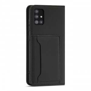 Калъф тип книга с външен джоб Magnet Card - Samsung Galaxy A13 5G черен - Img 6