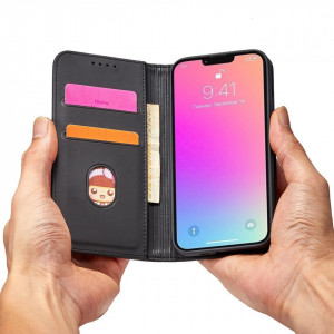 Калъф тип книга с външен джоб Magnet Card - Samsung Galaxy A23 / A23 5G черен - Img 10