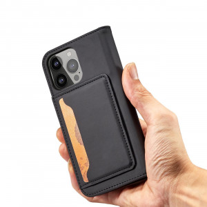 Калъф тип книга с външен джоб Magnet Card - Samsung Galaxy S23+ черен - Img 9