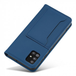 Калъф тип книга с външен джоб Magnet Card - Xiaomi Redmi Note 11 Pro / 11 Pro 5G / 11E Pro 5G син - Img 7