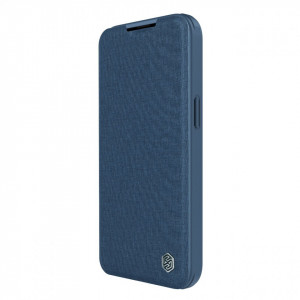 Калъф тип книга с подвижно покритие за камерата NILLKIN Qin Cloth Pro - iPhone 14 Pro син - Img 2