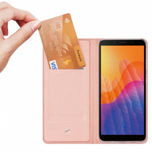Калъф тип книга DUX DUCIS Skin Pro - Huawei Y5p розов - Img 2