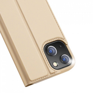 Калъф тип книга DUX DUCIS Skin Pro - iPhone 13 златист - Img 3