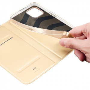 Калъф тип книга DUX DUCIS Skin Pro - iPhone 14 Plus златист - Img 7