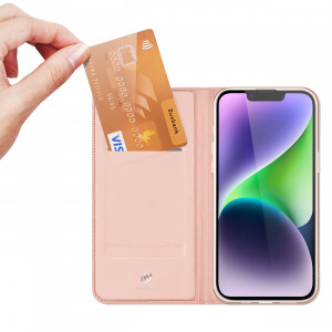 Калъф тип книга DUX DUCIS Skin Pro - iPhone 15 Plus розов - Img 1