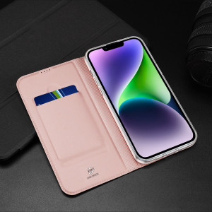 Калъф тип книга DUX DUCIS Skin Pro - iPhone 15 Plus розов - Img 16