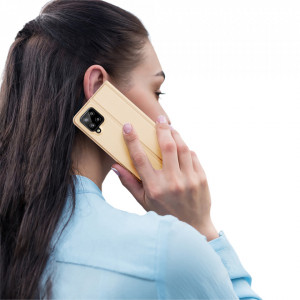 Калъф тип книга DUX DUCIS Skin Pro - Samsung Galaxy A22 златист - Img 9