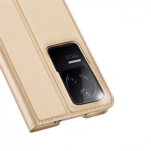 Калъф тип книга DUX DUCIS Skin Pro - Xiaomi Poco F4 златист - Img 3