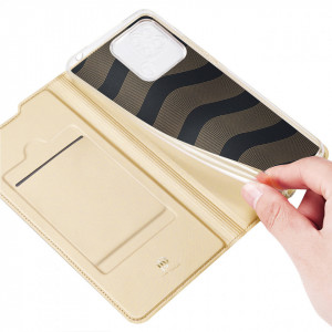 Калъф тип книга DUX DUCIS Skin Pro - Xiaomi Redmi 10C златист - Img 9