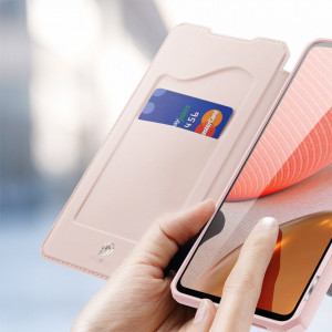 Калъф тип книга DUX DUCIS Skin X - Samsung Galaxy A72 розов - Img 4
