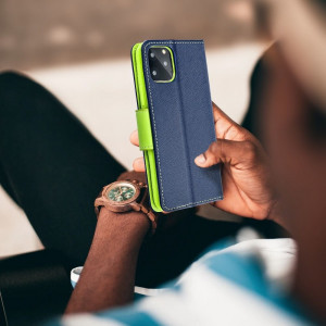 Калъф тип книга Fancy - Samsung Galaxy A72 син - Img 14