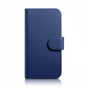Калъф тип книга iCARER Wallet 2в1 против кражба - iPhone 14 Pro Cover син - Img 1