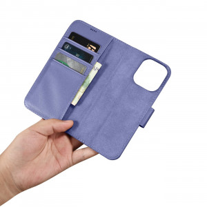 Калъф тип книга iCARER Wallet 2в1 против кражба - iPhone 14 Pro Max Cover светлолилав - Img 14