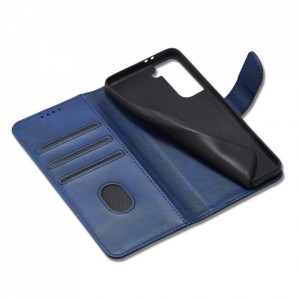 Калъф тип книга Magnet Elegant - Samsung Galaxy S22+ син - Img 6