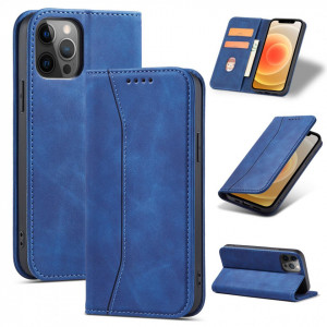 Калъф тип книга Magnet Fancy - iPhone 12 Pro Max син - Img 3