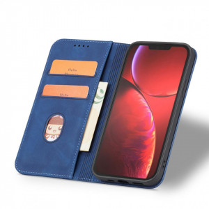 Калъф тип книга Magnet Fancy - iPhone 14 Pro син - Img 4