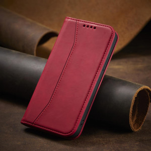Калъф тип книга Magnet Fancy - iPhone 14 Pro червен - Img 11