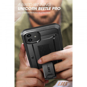 Калъф 360° със стойка и клипс SUPCASE Unicorn Beetle Pro - iPhone 11 черен - Img 11