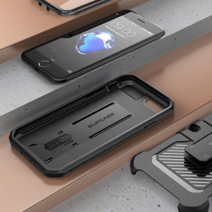 Калъф 360° със стойка и клипс SUPCASE Unicorn Beetle Pro - iPhone 7 / 8 / SE (2nd gen) / SE (3rd gen) черен - Img 4