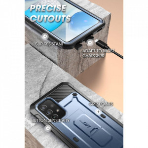 Калъф 360° със стойка и клипс SUPCASE Unicorn Beetle Pro - Samsung Galaxy A53 5G тъмносин - Img 5