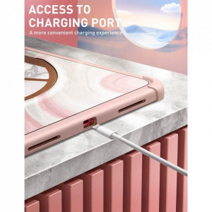 Калъф 360° със стойка SUPCASE Cosmo - iPad 10.9" 2022 Marble Pink - Img 7