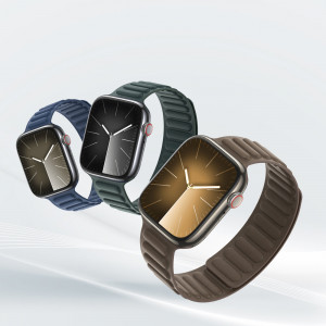 Магнитна каишка DUX DUCIS BL - Apple Watch 41mm Series 9 / 41mm Series 8 / 41mm Series 7 / 40mm Series 6 / 40mm SE / 40mm Series 5 / 40mm Series 4 / 38mm Series 3 / 38mm Series 2 / 38mm (1st gen) тъмносив - Img 6