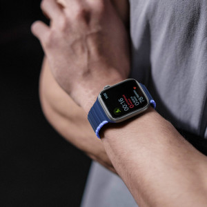 Магнитна каишка Dux Ducis LD - Apple Watch Ultra 49mm / Ultra 2 49mm / 45mm Series 9 / 45mm Series 8 / 45mm Series 7 / 44mm SЕ (2nd gen) / 44mm SE / 44mm Series 6 / 44mm Series 5 / 44mm Series 4 / 42mm Series 3 / 42mm Series 2 син - Img 6