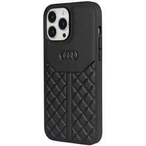 Оригинален гръб от естествена кожа AUDI Genuine Leather AU-TPUPCIP13P-Q8 / D1-BK - iPhone 13 Pro черен - Img 3