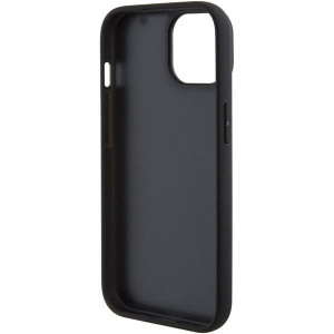 Оригинален гръб от естествена кожа BMW Leather Hot Stamp - iPhone 15 Plus черен - Img 7