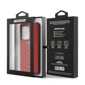 Оригинален гръб от естествена кожа FERRARI Heritage Quilted FEHQUHCS69RE - Samsung Galaxy S20 Ultra / S20 Ultra 5G червен - Img 7
